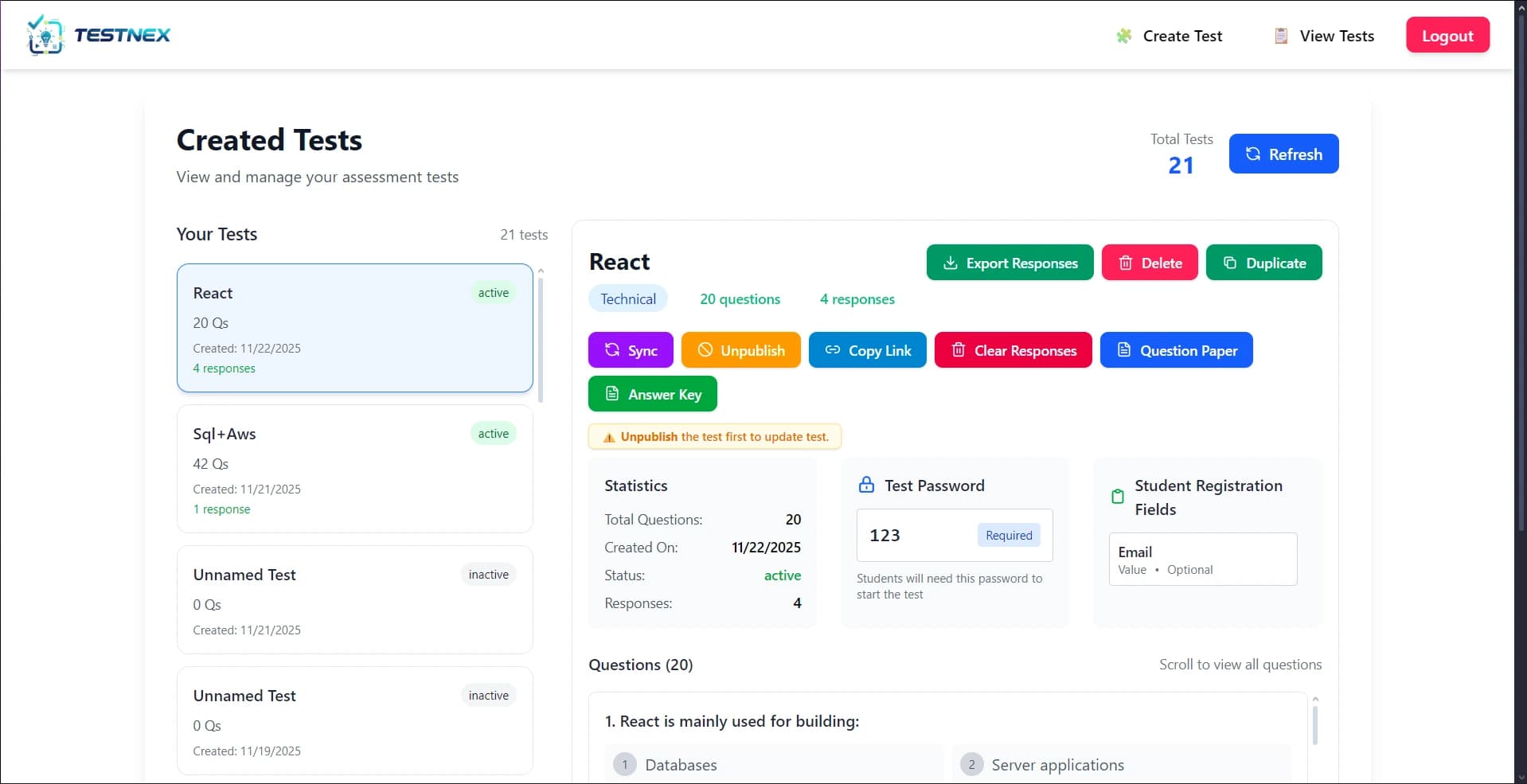 Enterprise Testing Platform